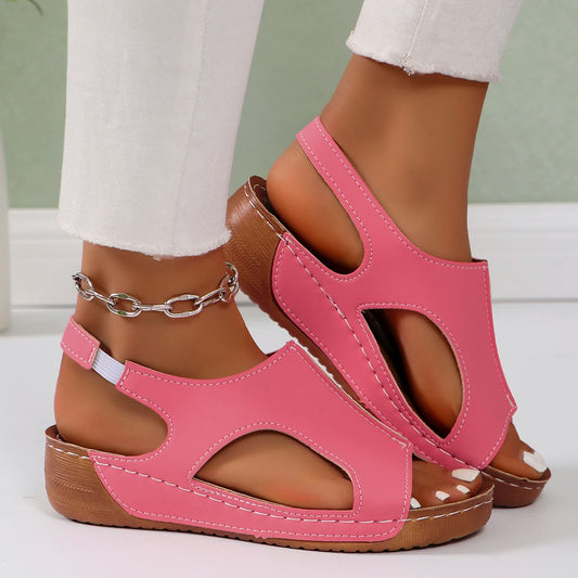 Sandalias De cuña De verano para Mujer, zapatos De playa antideslizantes a la moda, Sandalias De plataforma informales ligeras para Mujer, Sandalias De Mujer